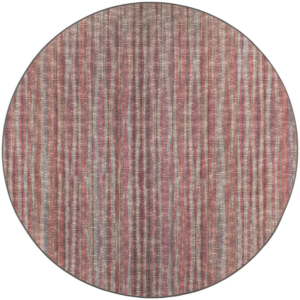 10' Pink Round Ombre Tufted Handmade Area Rug