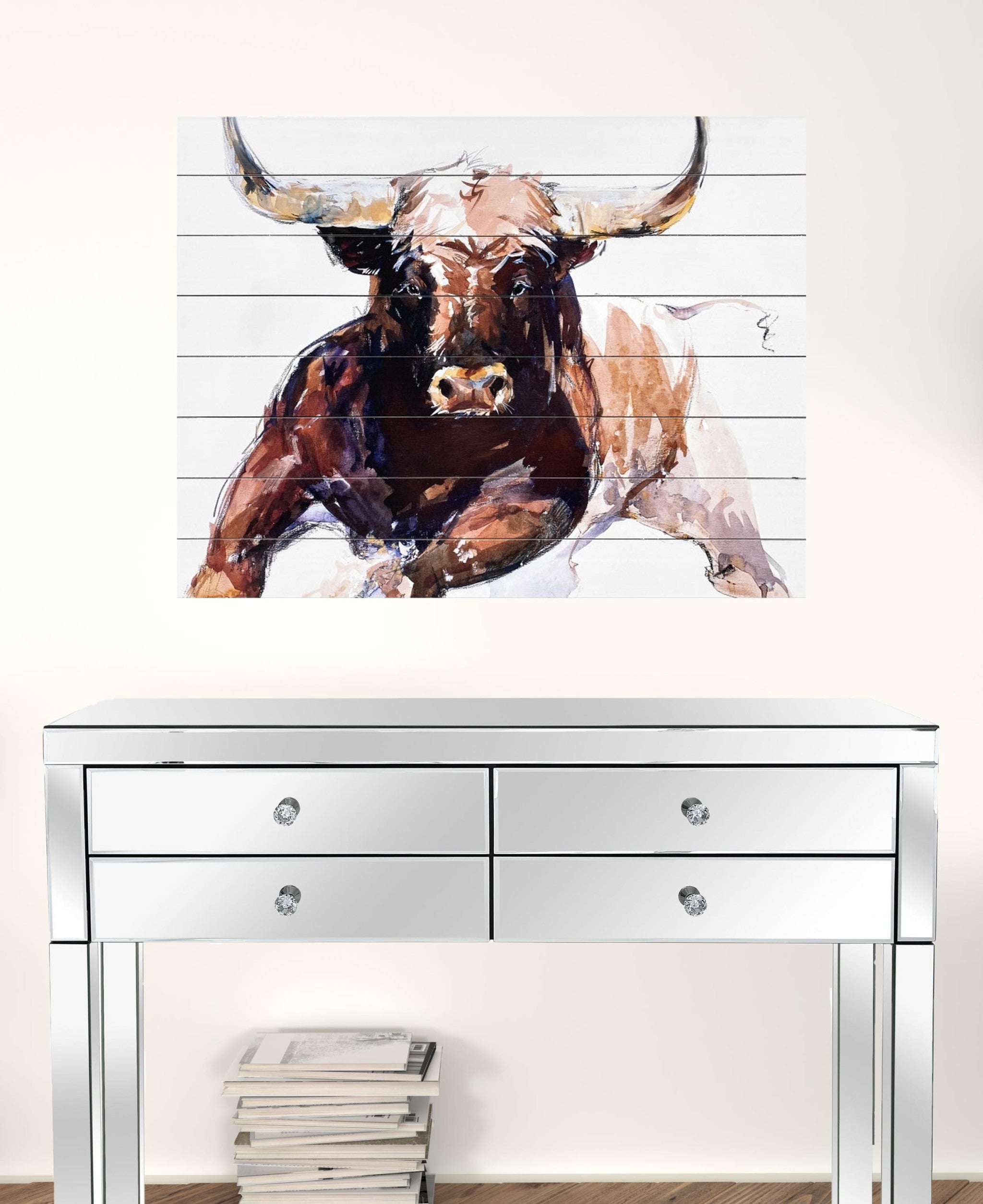 The Bull Wood PlankWall Art