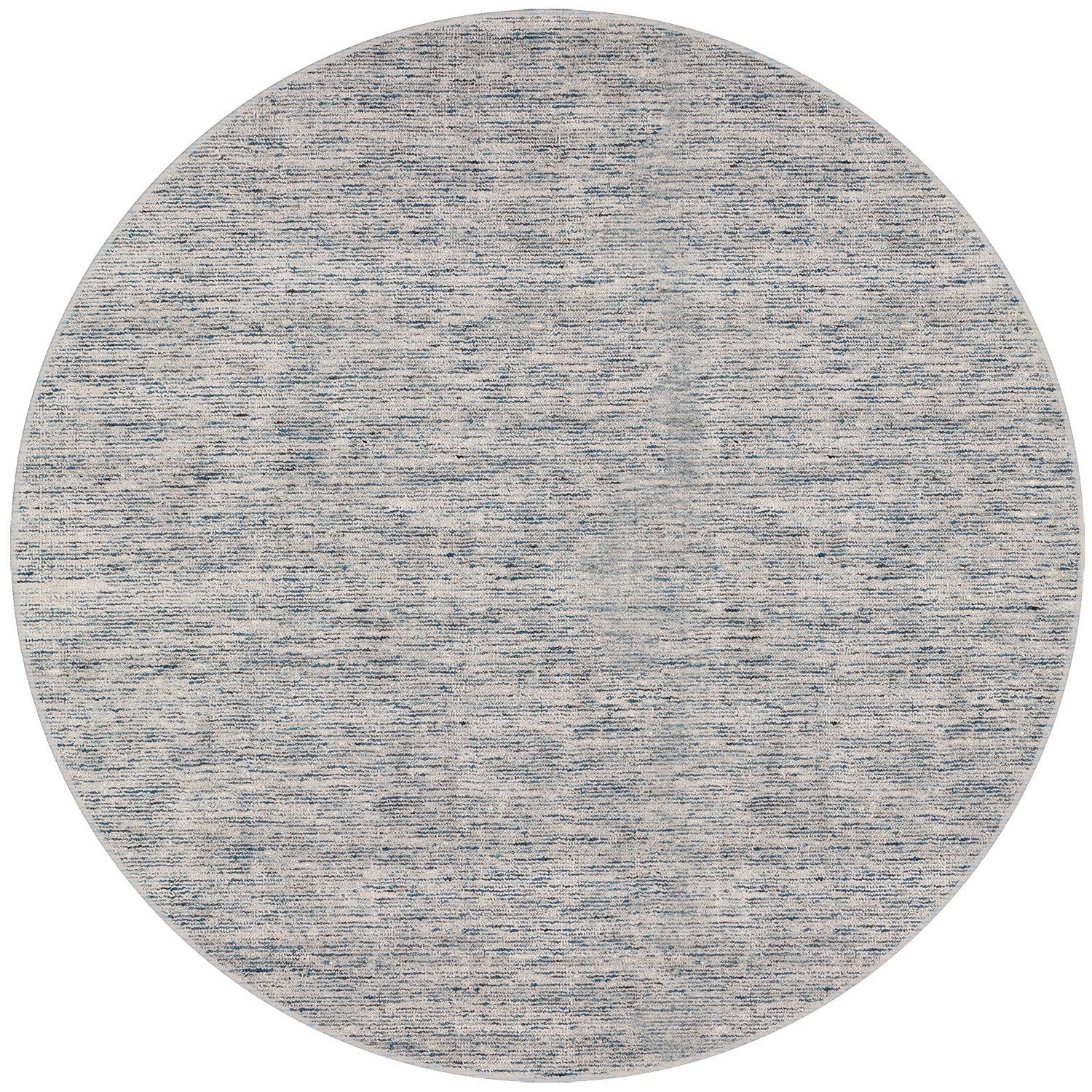 10' Blue Round Wool Hand Loomed Handmade Area Rug