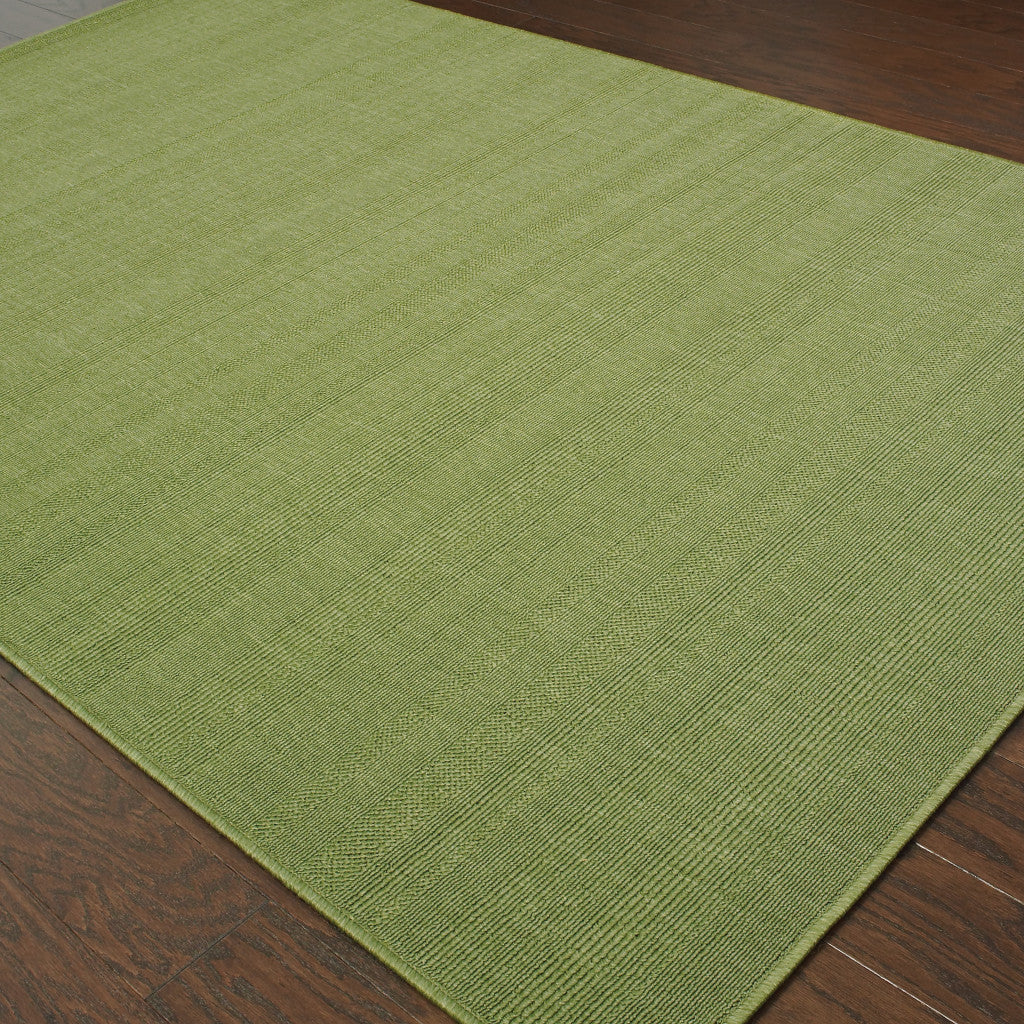 2' X 4' Green Stain Resistant Indoor Outdoor Area Rug