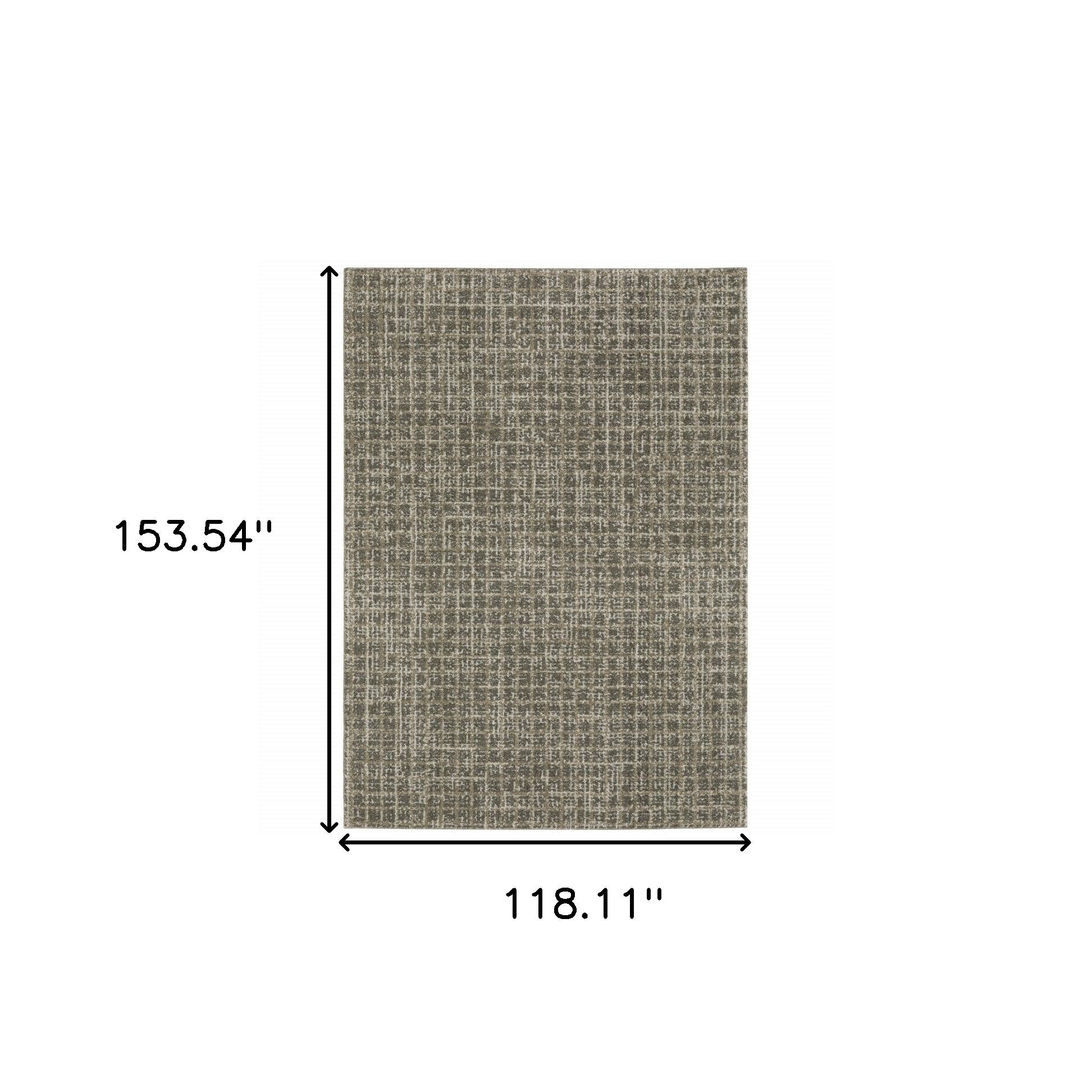 10' X 13' Grey Tan And Beige Geometric Power Loom Stain Resistant Area Rug