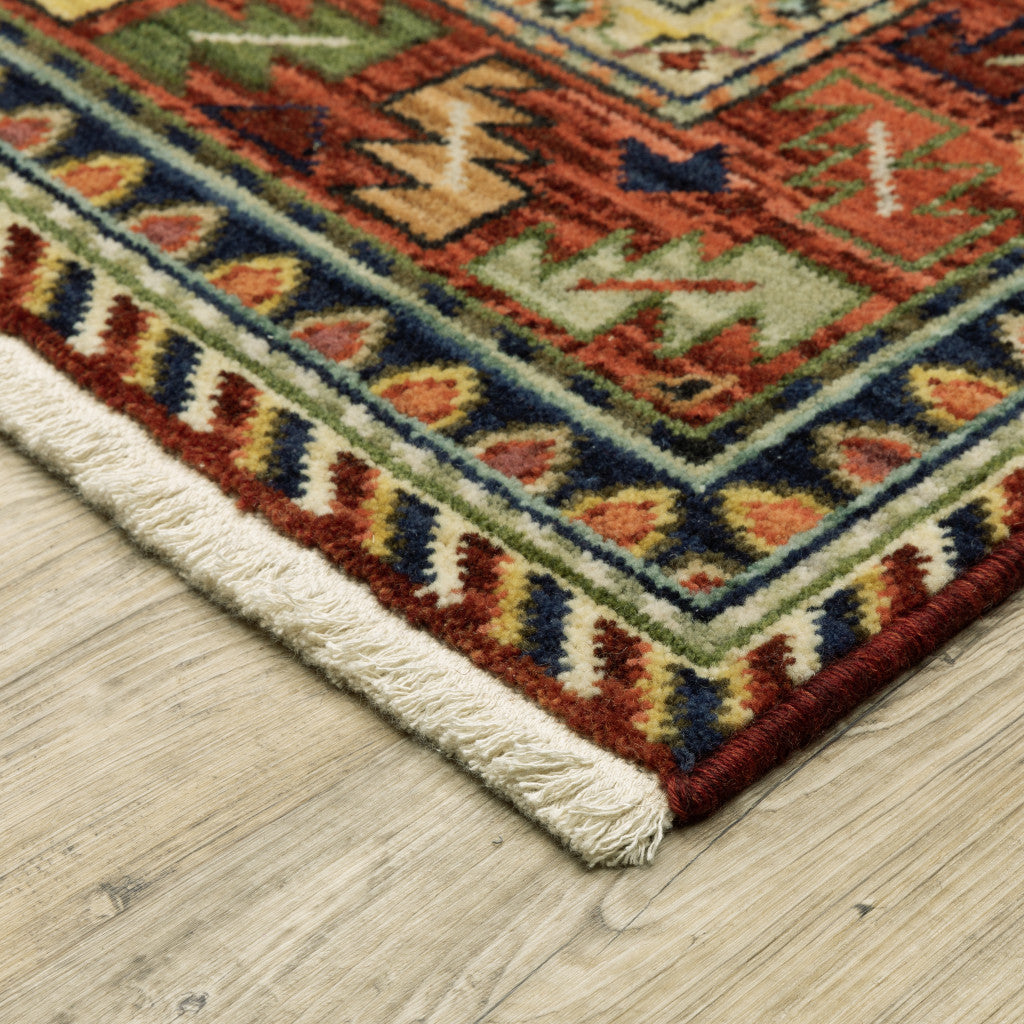 10' x 13' Oriental Area Rug with Fringe