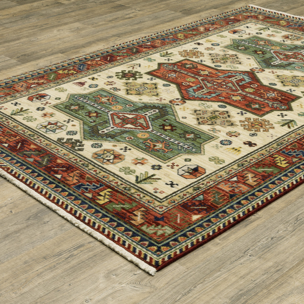 10' x 13' Oriental Area Rug with Fringe