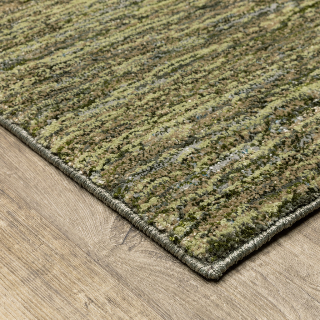 10' X 13' Gold Green Charcoal Teal Blue Purple Grey And Beige Geometric Power Loom Stain Resistant Area Rug