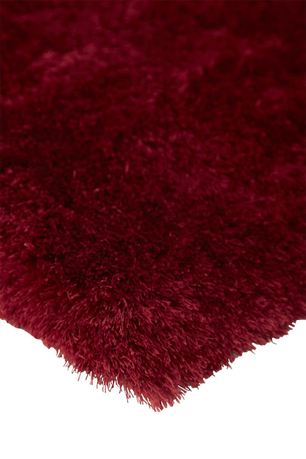 2' X 3' Red And Purple Shag Tufted Handmade Area Rug