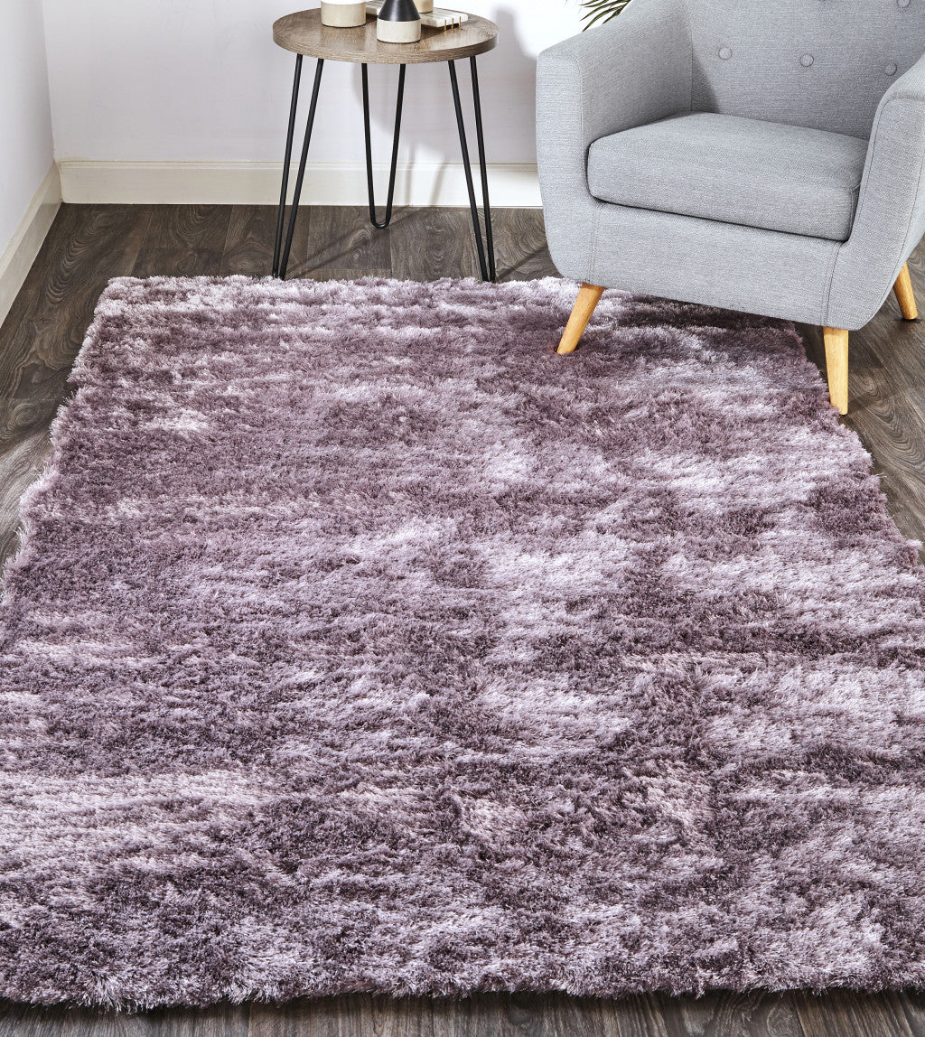 4' X 6' Purple Shag Tufted Handmade Area Rug