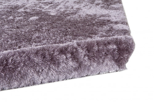 6' Purple Shag Tufted Handmade Runner Rug