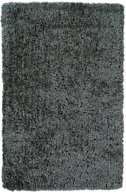 2' X 3' Gray Shag Tufted Handmade Stain Resistant Area Rug