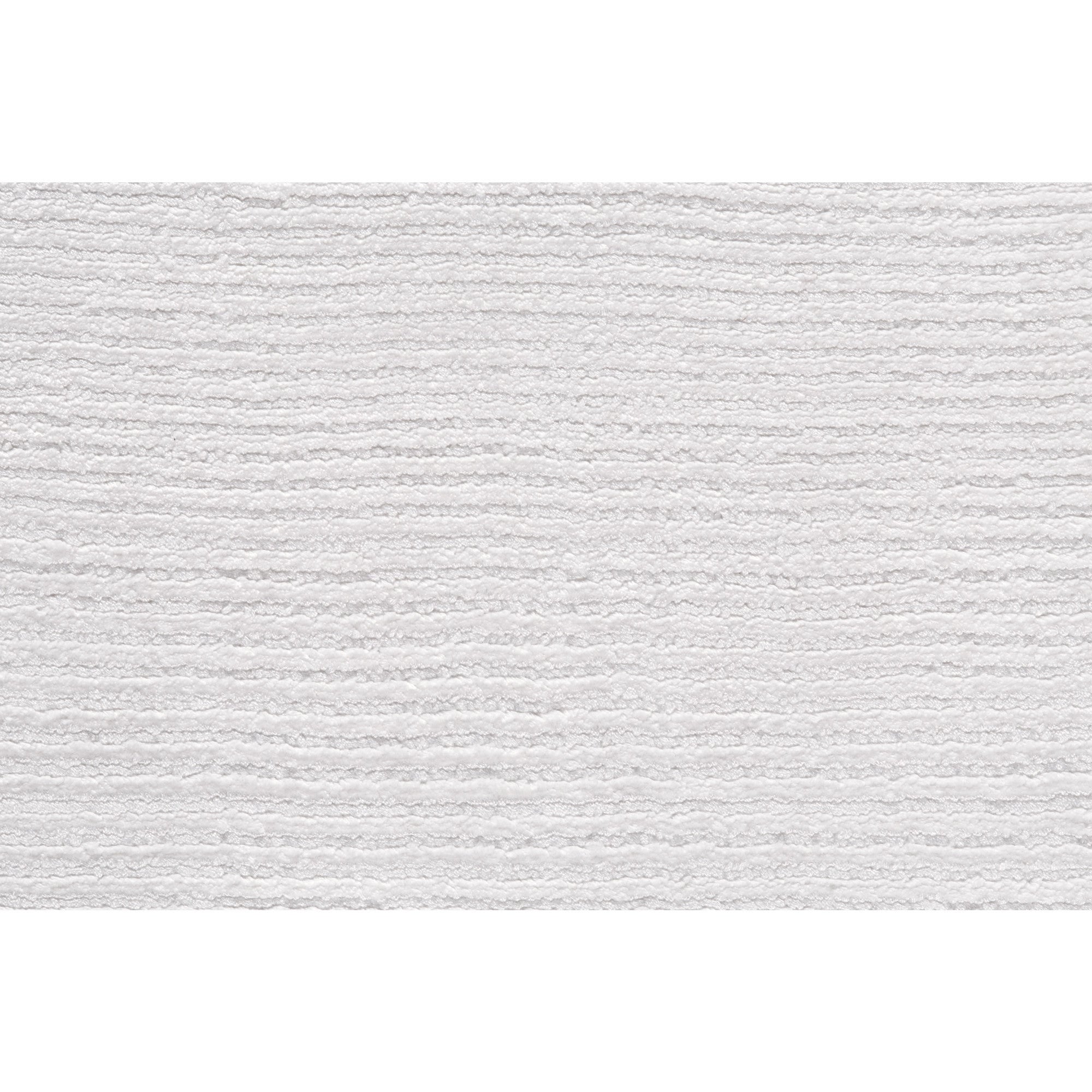 10' White Hand Woven Distressed Runner Rug