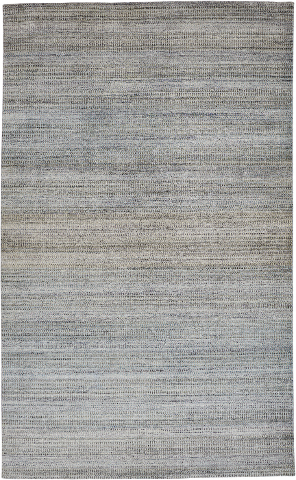 4' X 6' Blue Gray And Purple Ombre Hand Woven Area Rug