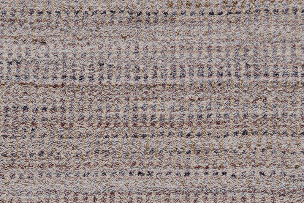 4' X 6' Blue Purple And Tan Ombre Hand Woven Area Rug