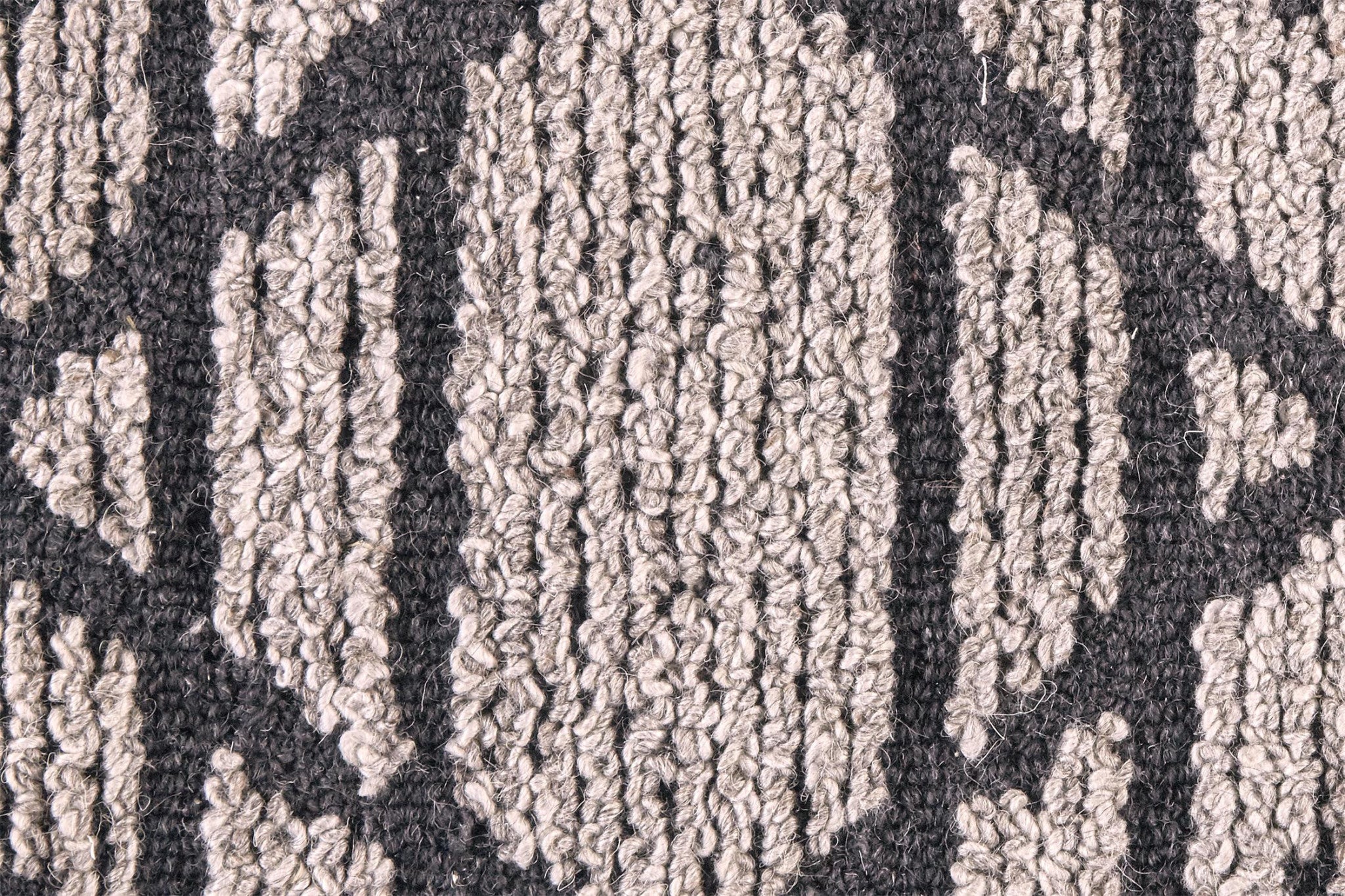 10' Taupe Black And Gray Round Wool Paisley Tufted Handmade Area Rug