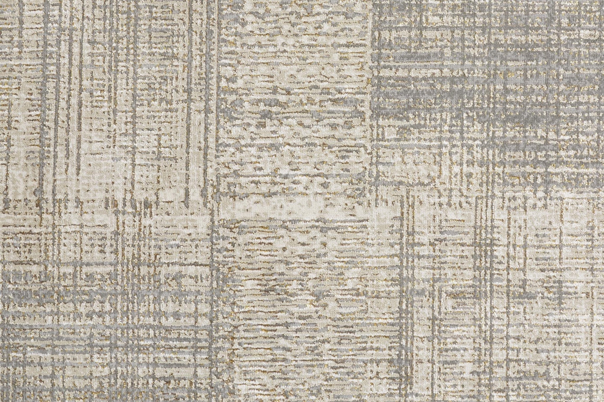 5' X 8' Gray And Ivory Abstract Stain Resistant Area Rug