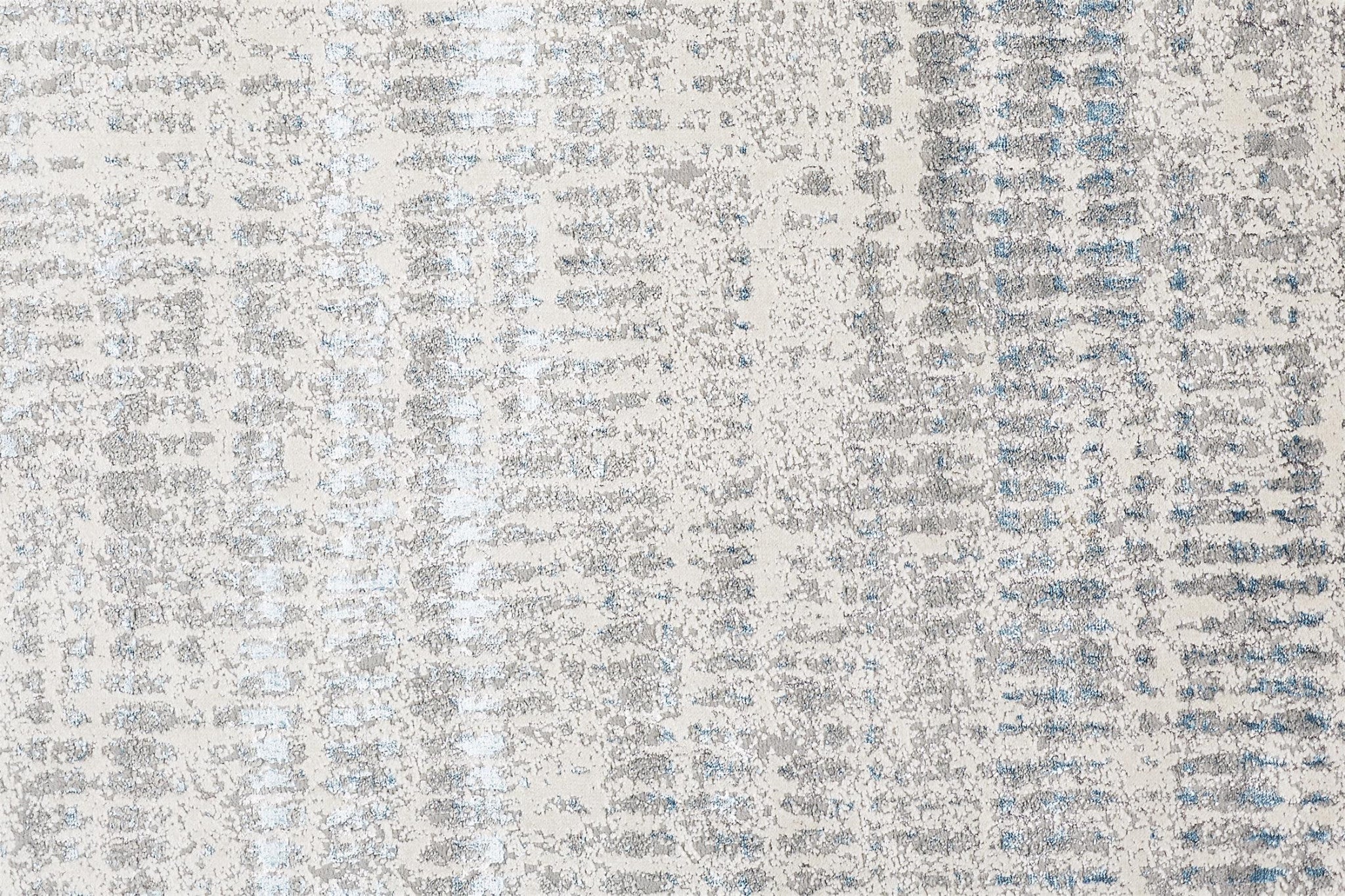 7' X 10' Blue Gray And Ivory Abstract Stain Resistant Area Rug