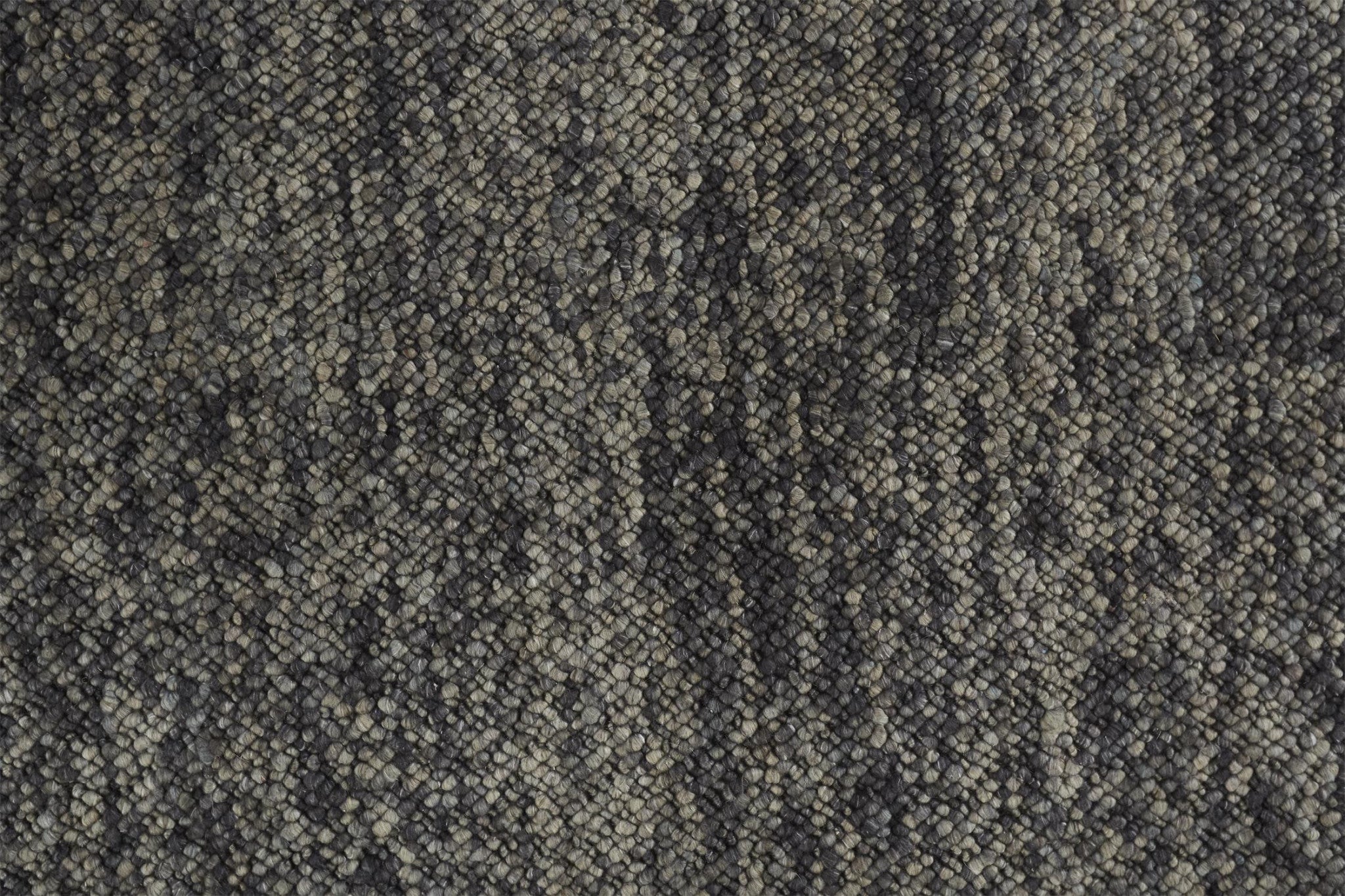 4' X 6' Gray Taupe And Black Wool Hand Woven Stain Resistant Area Rug