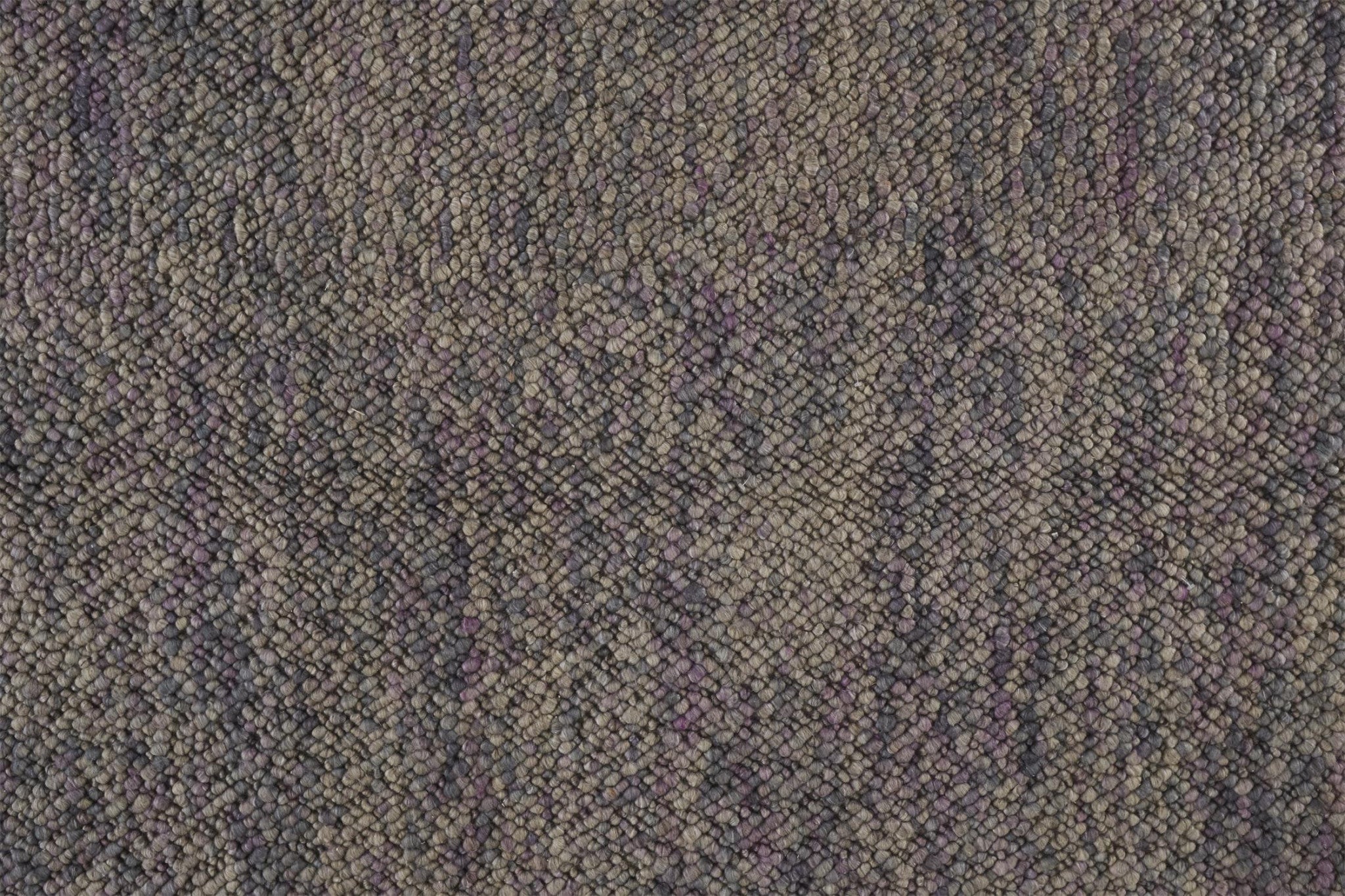 5' X 8' Purple Taupe And Gray Wool Hand Woven Distressed Stain Resistant Area Rug