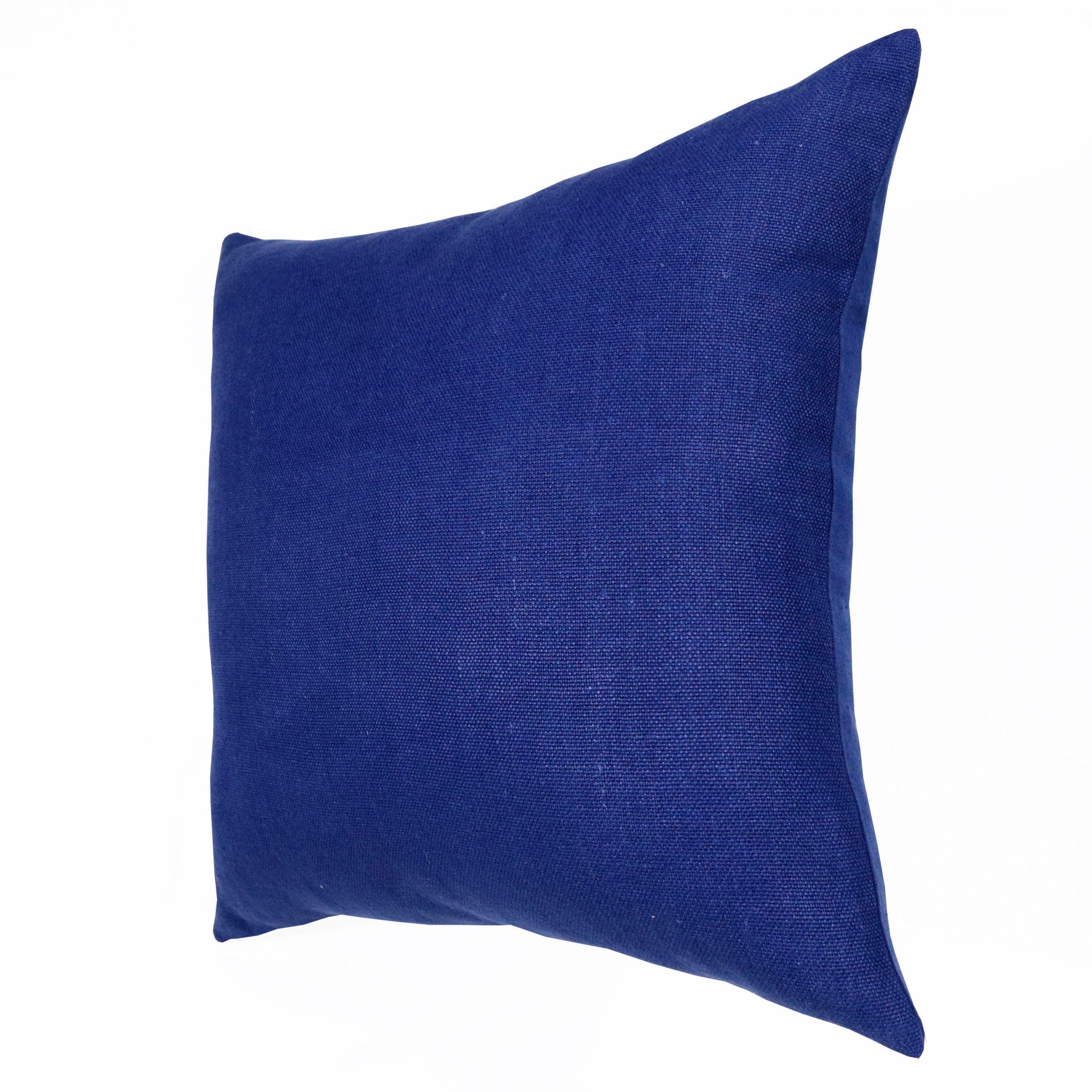 20" X 20" Navy Linen Zippered Pillow