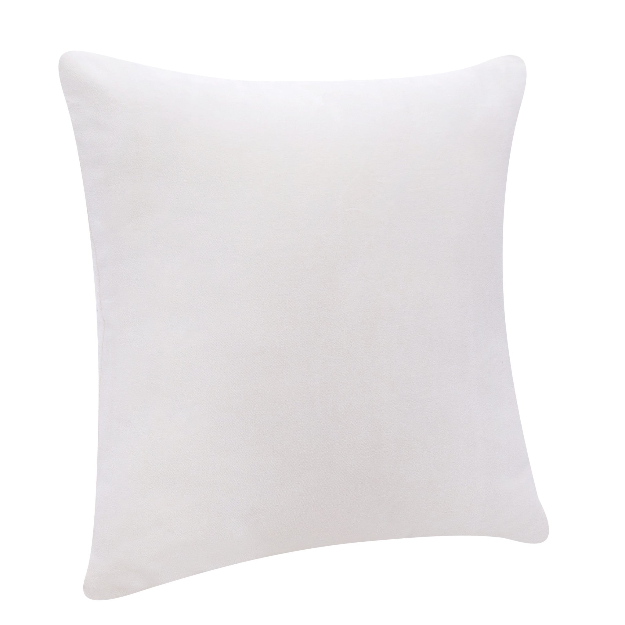 20" X 20" Ivory 100% Cotton Zippered Pillow