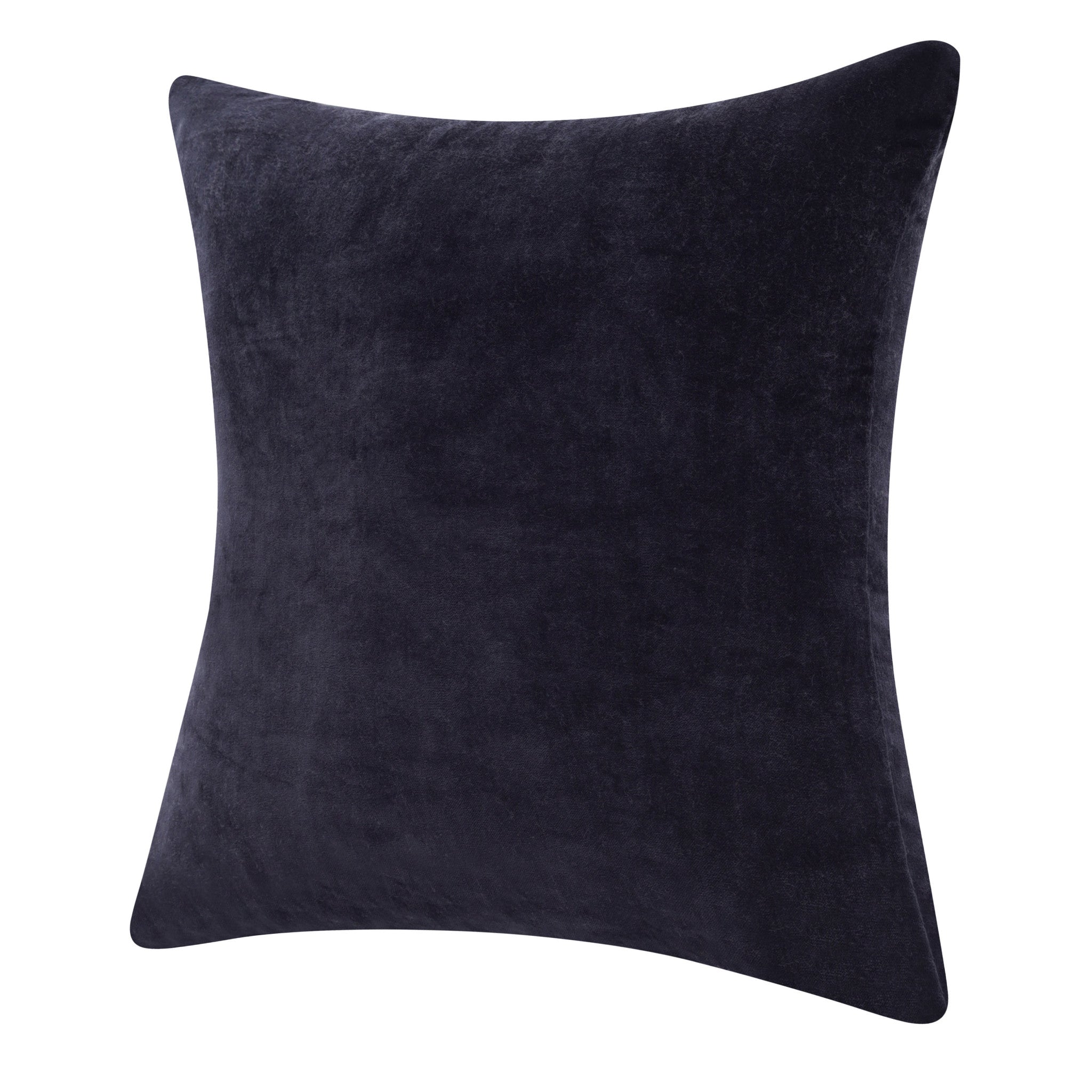 20" X 20" Black 100% Cotton Zippered Pillow