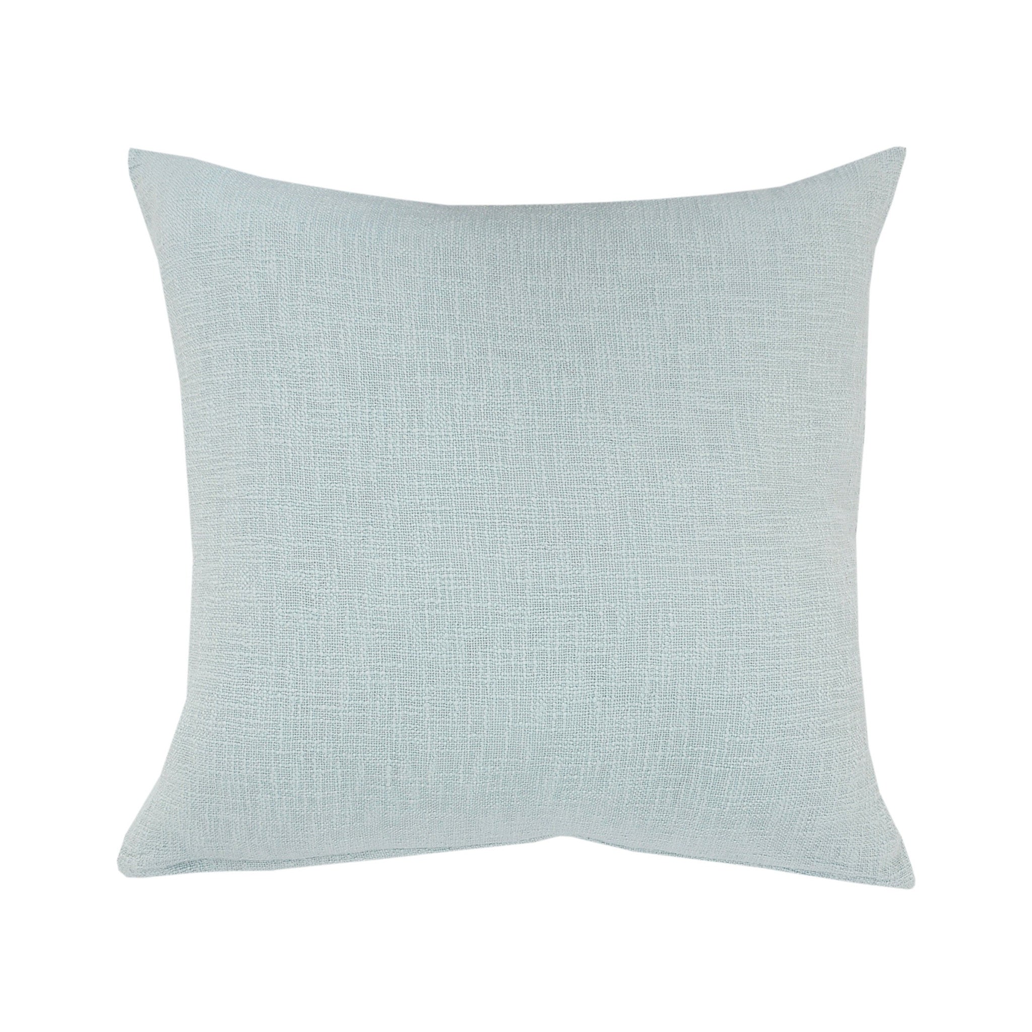 18" X 18" Palladian Blue 100% Cotton Zippered Pillow