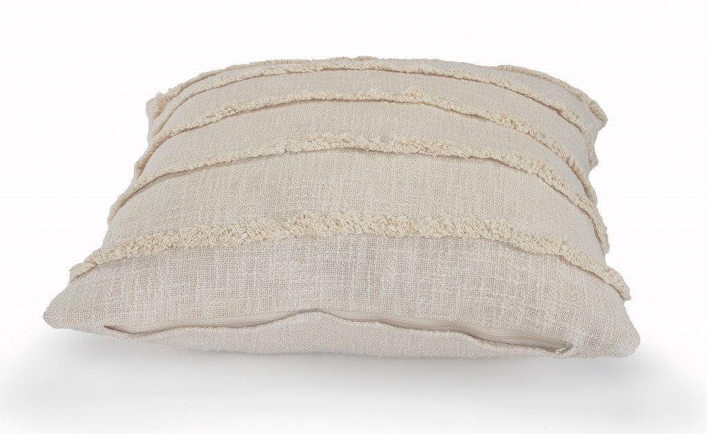 20" X 20" Birch 100% Cotton Zippered Pillow