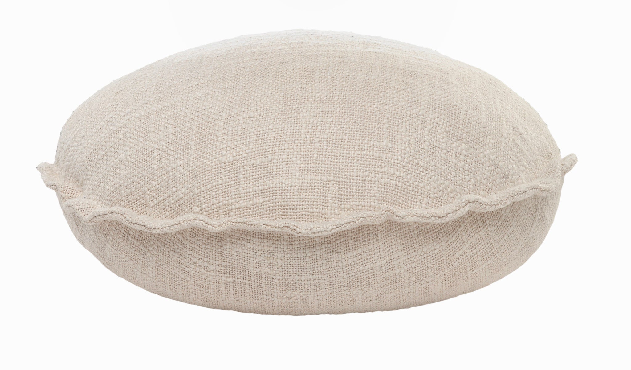 20" X 20" Round Birch Round 100% Cotton Zippered Pillow