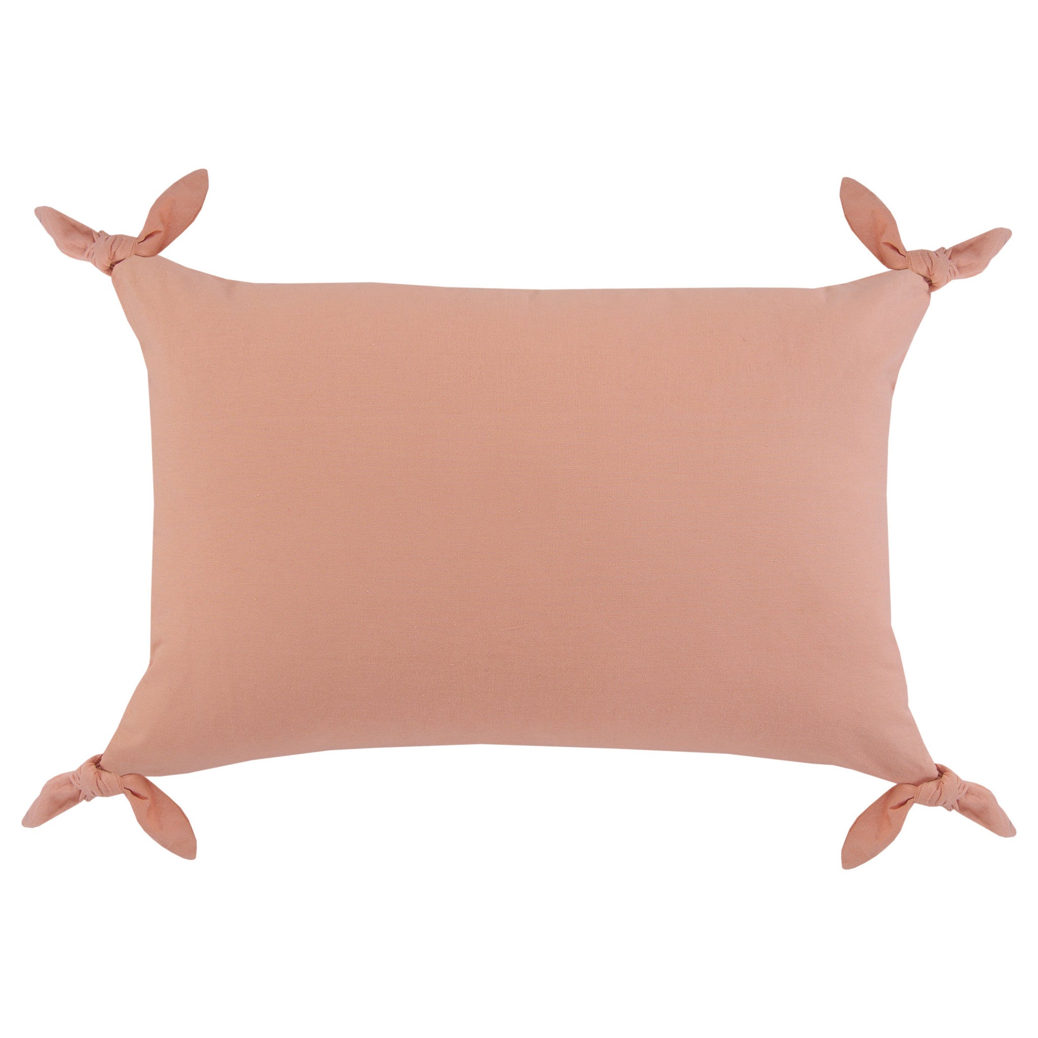 16" X 24" Blush Pink 100% Cotton Zippered Pillow