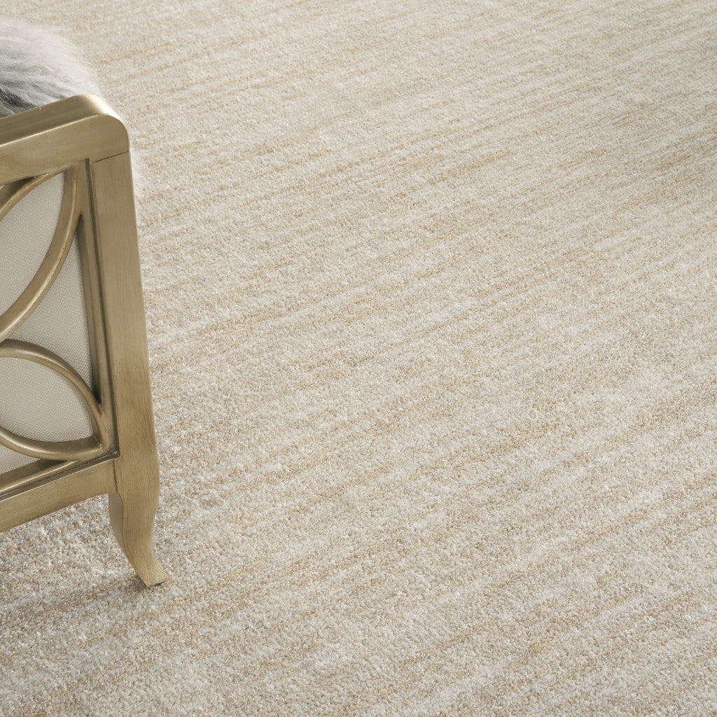 8' X 11' Cream Power Loom Area Rug