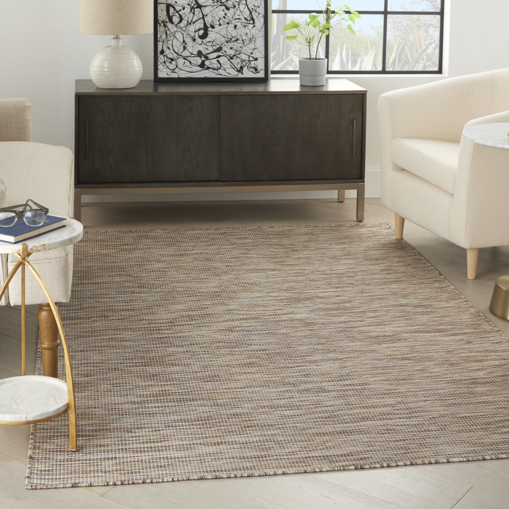 4' X 6' Beige Power Loom Area Rug