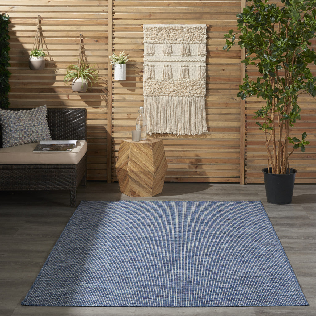 4' X 6' Navy Blue Power Loom Area Rug