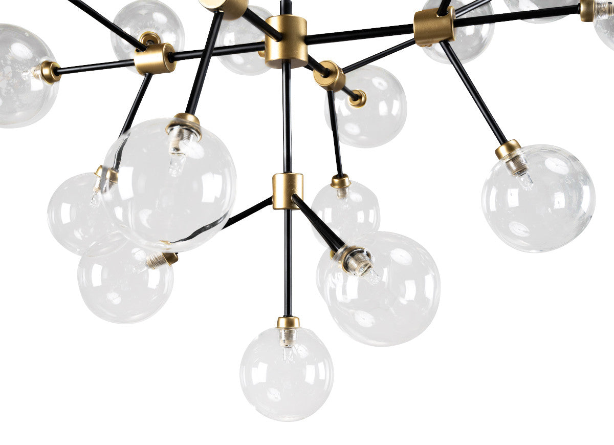 Chandelier Multi Light Iron And Glass Dimmable Ceiling Light