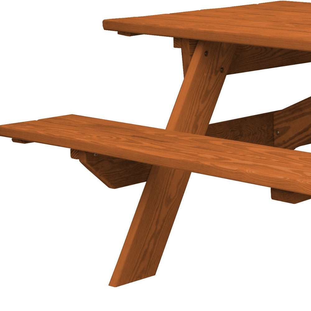 Cedar Chest Solid Wood Outdoor Picnic Table