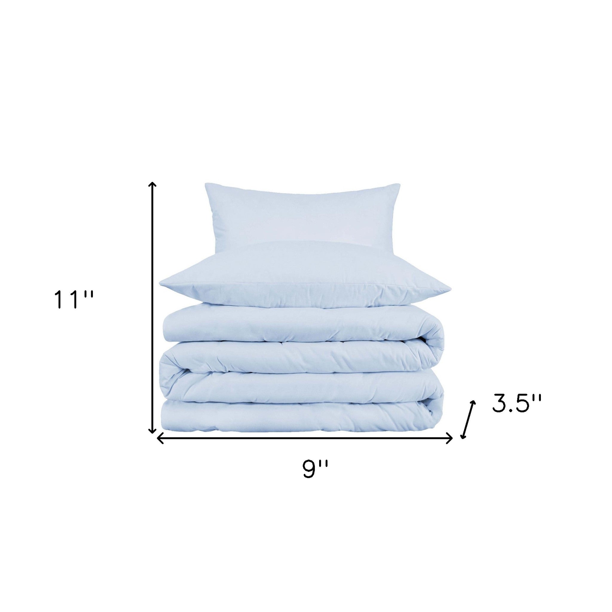 Blue Queen Cotton Blend 1000 Thread Count Washable Duvet Cover Set