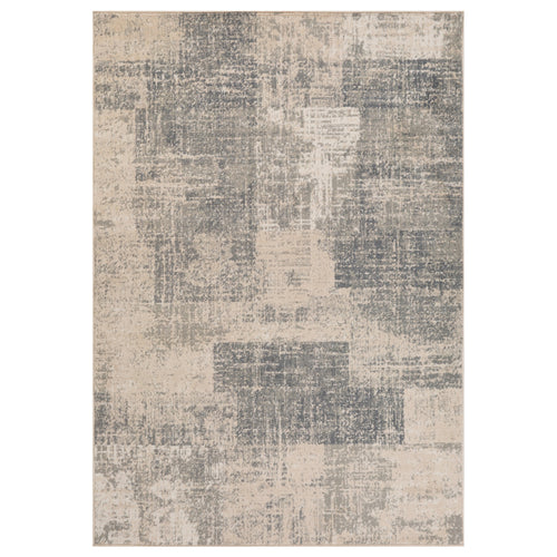 10' x 14' Light Blue Abstract Power Loom Area Rug