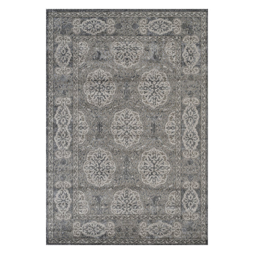 2' x 3' Brown Medallion Power Loom Area Rug