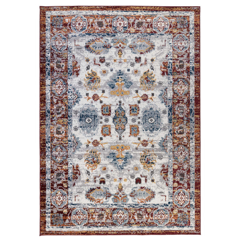 2' X 6' Brown Floral Power Loom Runner Rug