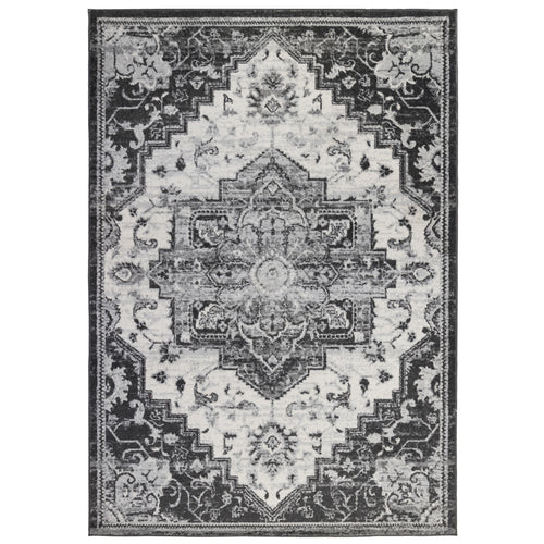 8' x 10' Ivory Medallion Power Loom Area Rug