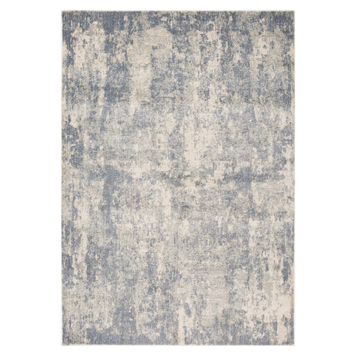 8' x 10' Light Gray Abstract Power Loom Area Rug