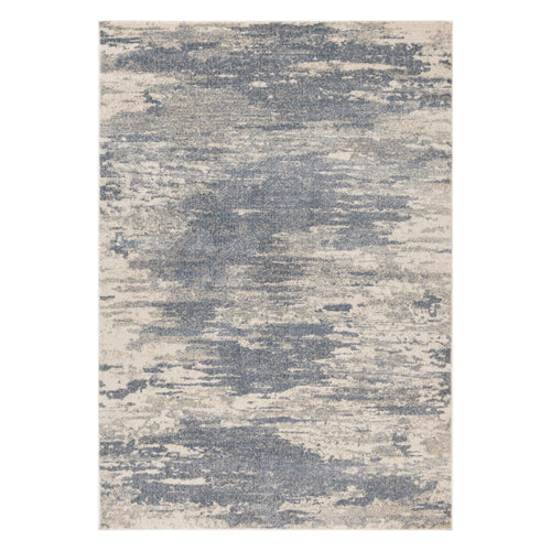 2' x 3' Gray Abstract Power Loom Area Rug