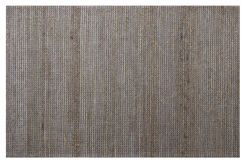 5' x 7' Gray Striped Hand Woven Area Rug