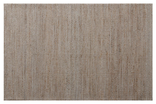 5' x 7' Beige Striped Hand Woven Area Rug