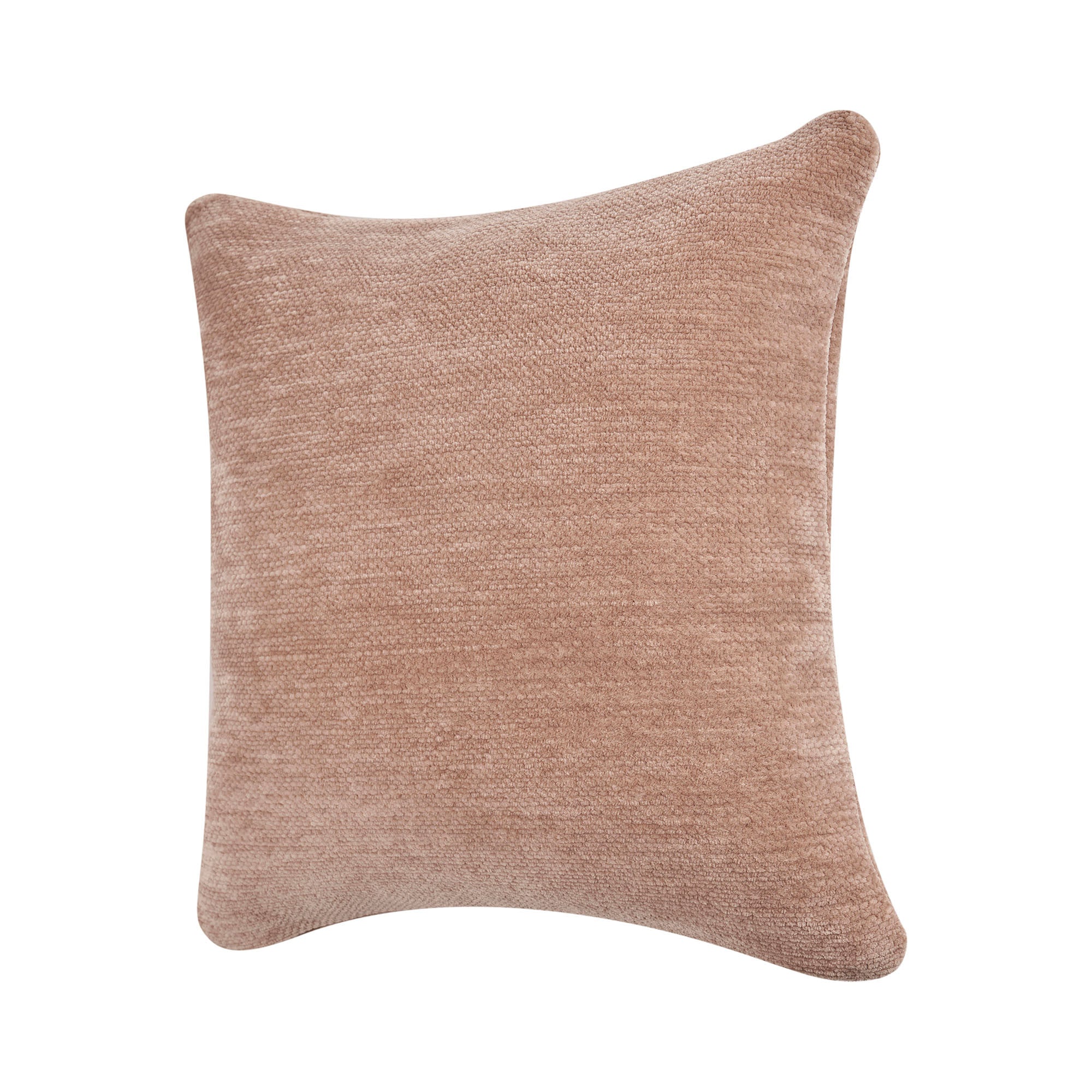 20" X 20" Beige Chenille Zippered Pillow