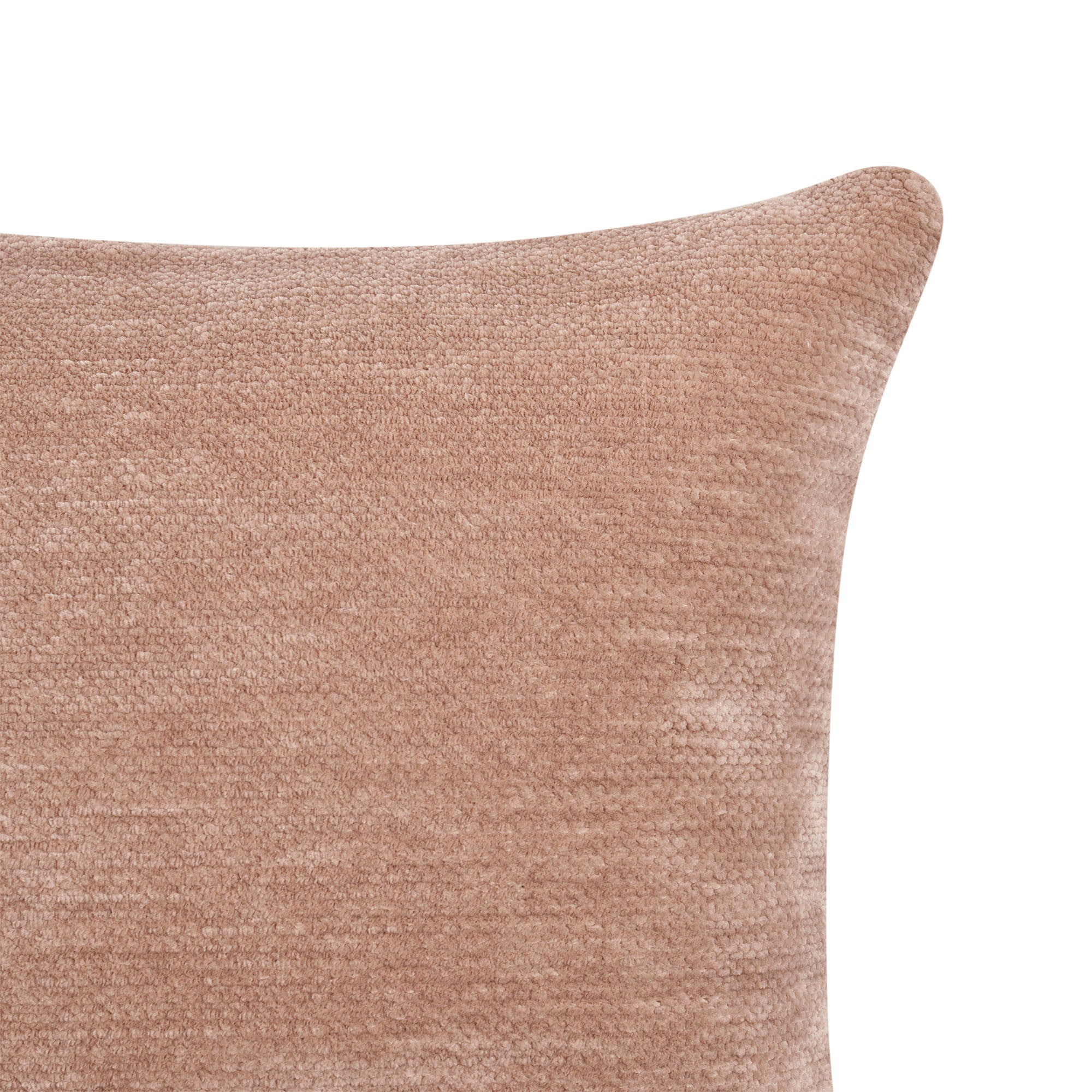 20" X 20" Beige Chenille Zippered Pillow