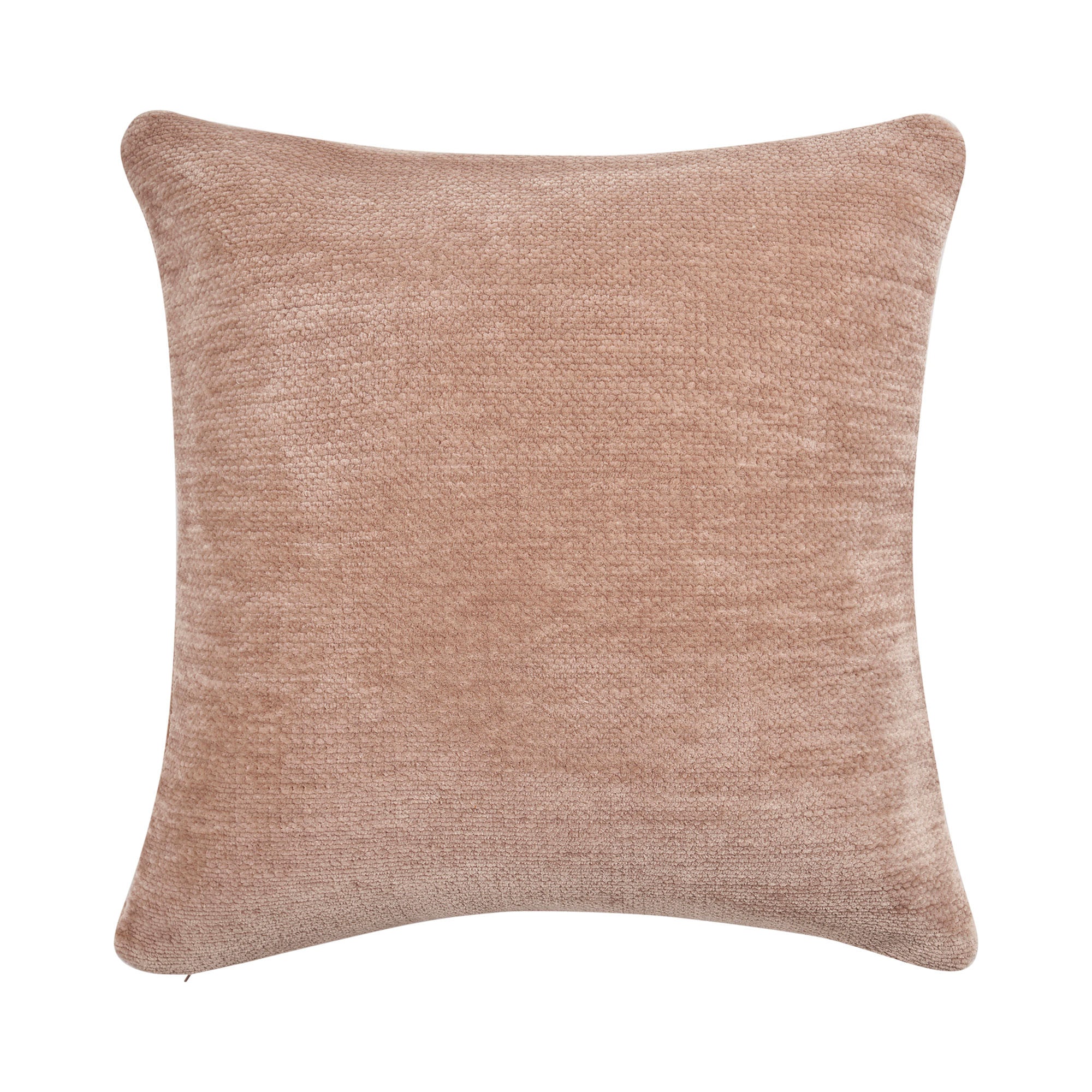 20" X 20" Beige Chenille Zippered Pillow