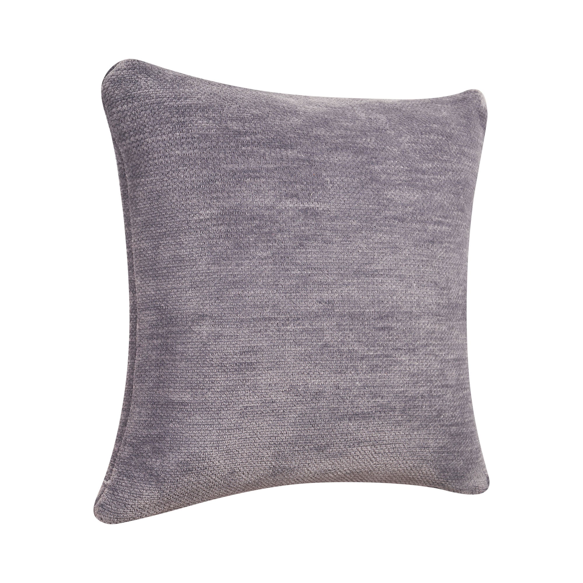 24" X 24" Gray Chenille Zippered Pillow