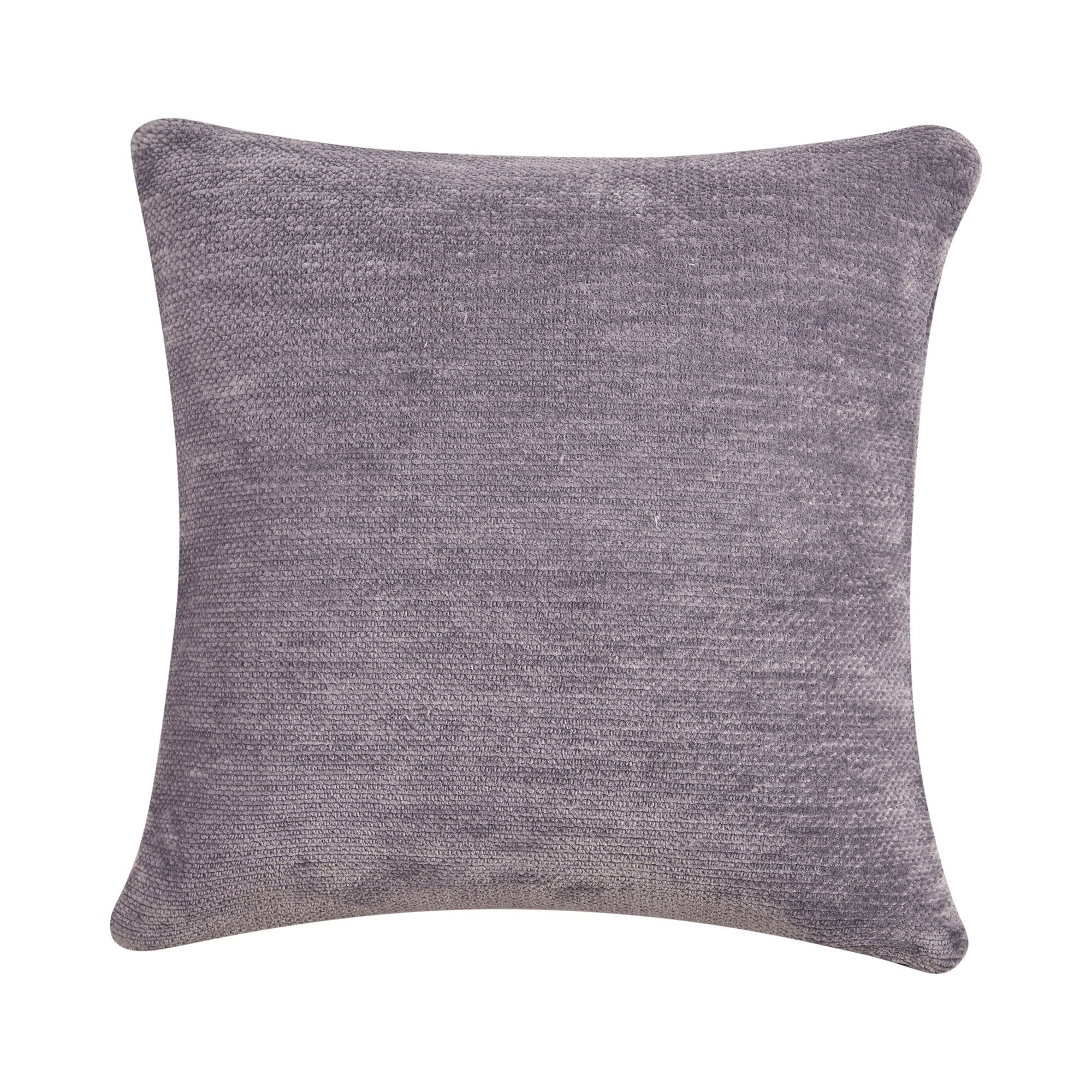 24" X 24" Gray Chenille Zippered Pillow