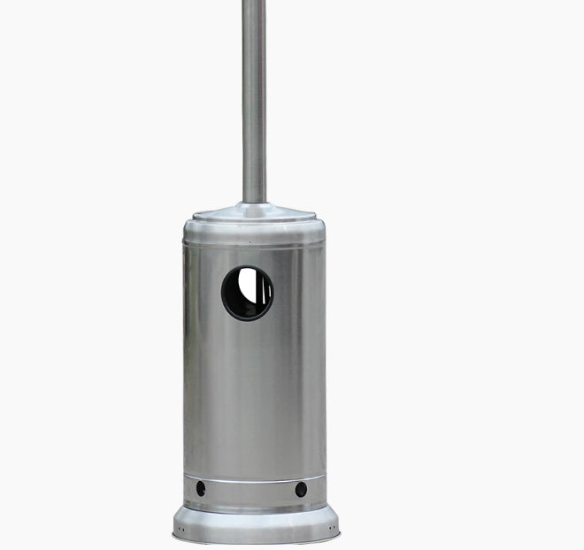 96" Real Flame Natural Gas Patio Heater - Stainless Steel Finish (40,000 BTU)