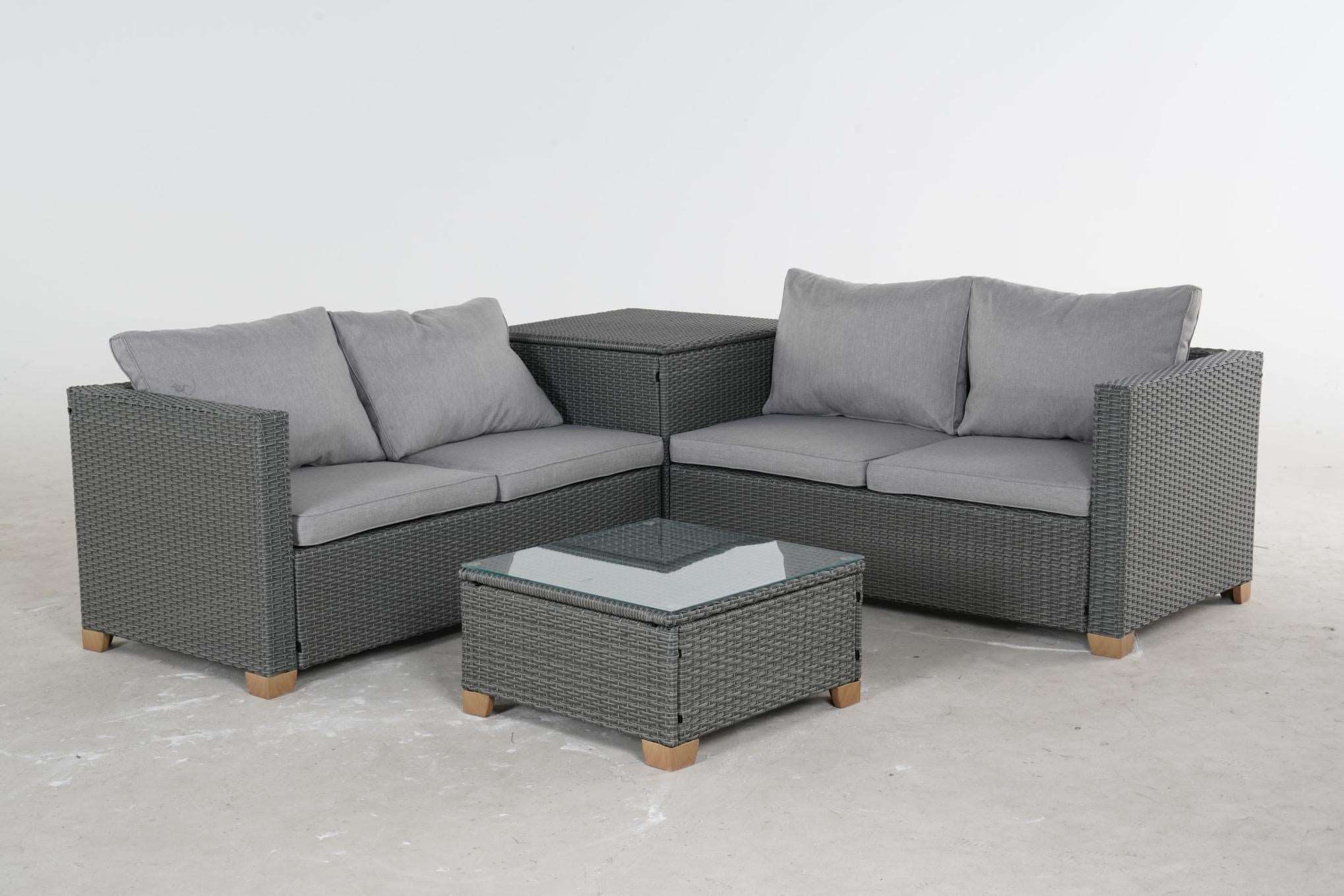 4 Pieces Outdoor Patio Wicker Furniture Set