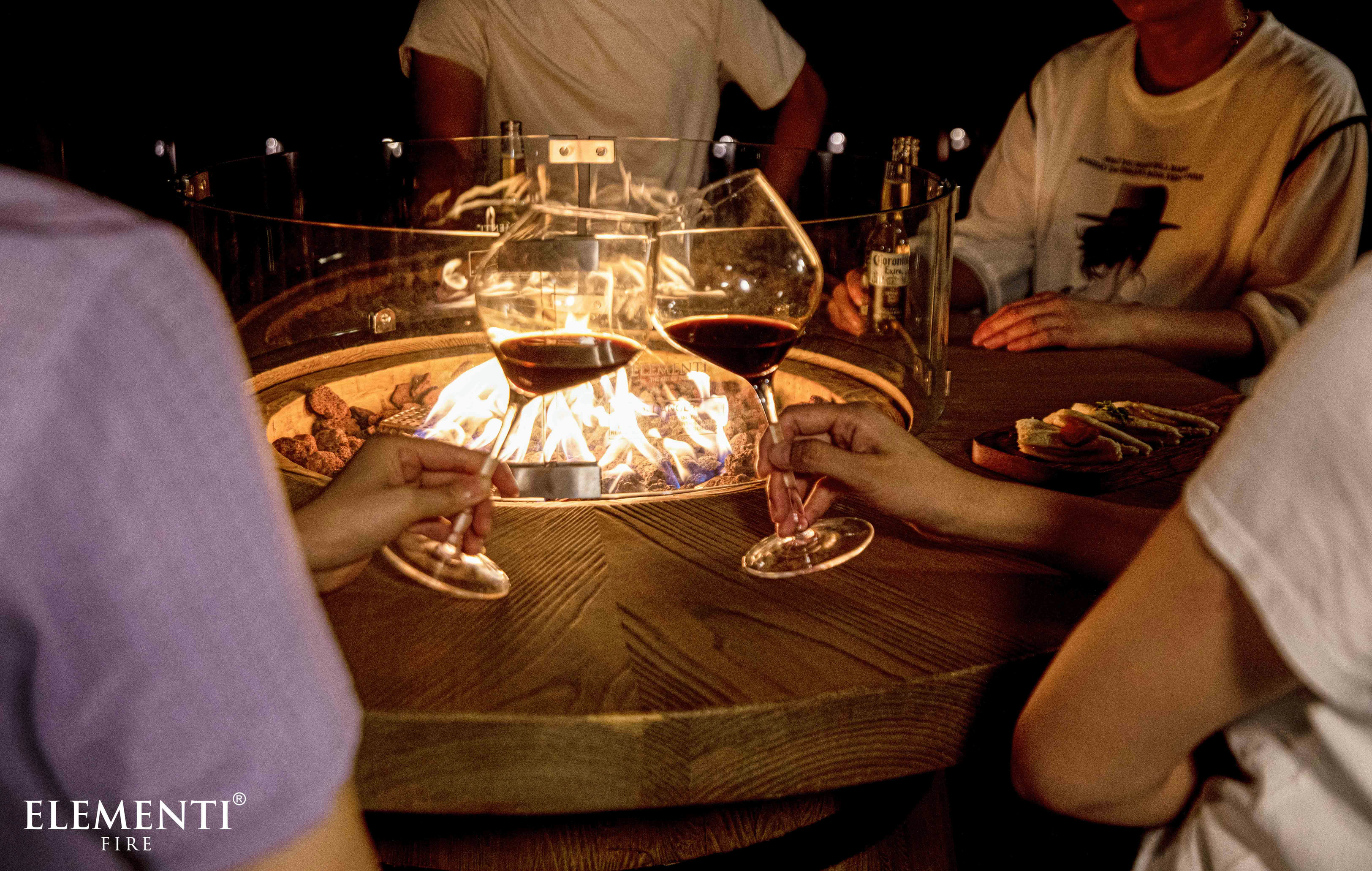 LAFITE BARREL FIRE TABLE