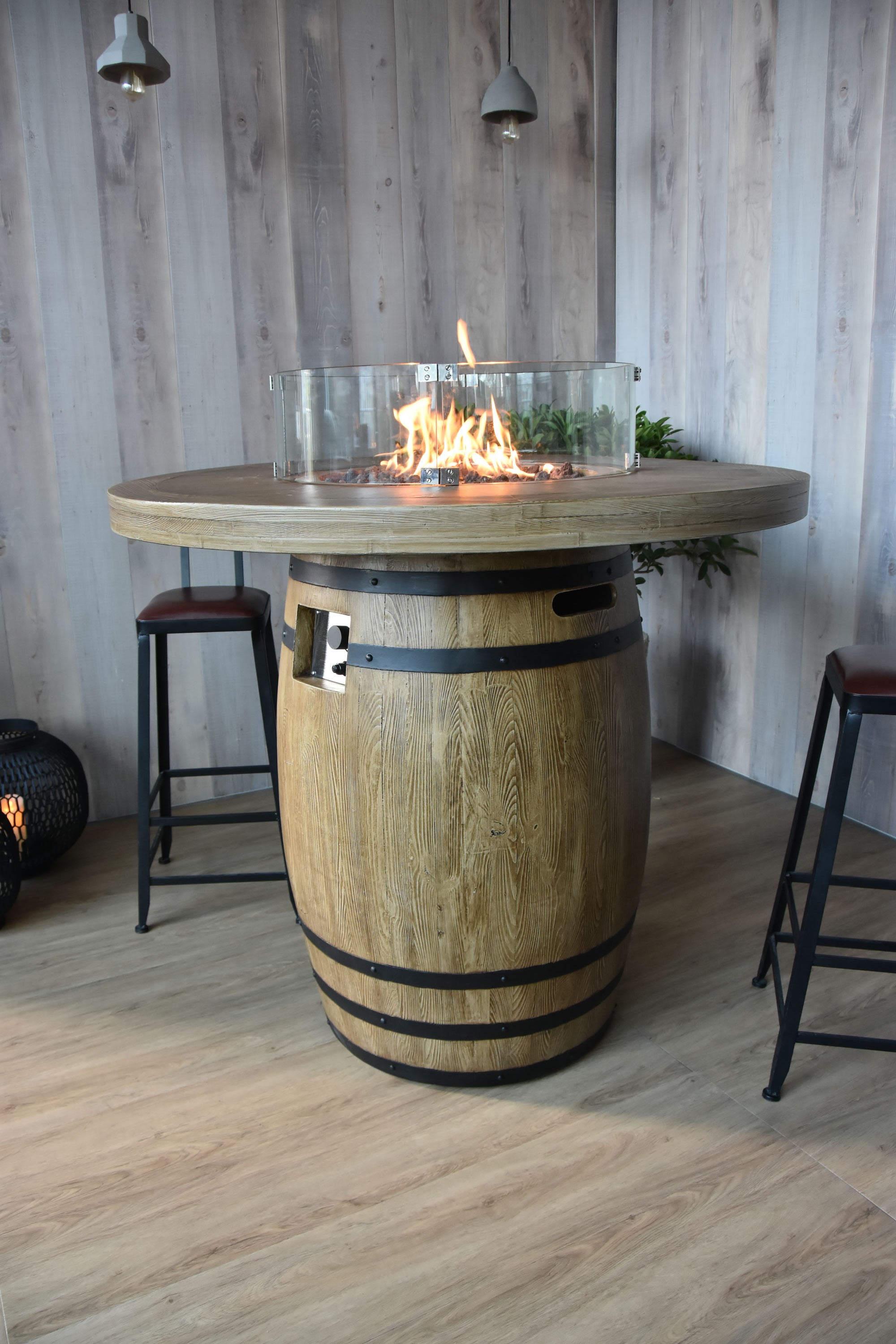 LAFITE BARREL FIRE TABLE